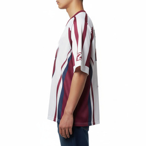 Prix de gros, uniforme de football américain de qualité supérieure, 100% polyester, tissu en maille imprimé par sublimation, nom d'équipe personnalisé, unisexe - Product Image 3