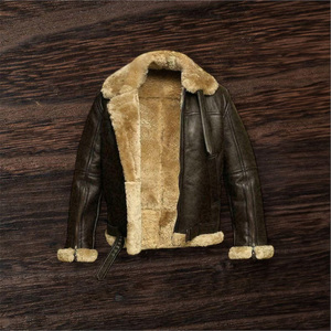 Vestes en cuir pour hommes de fabrication professionnelle - Imperméables, respirantes, éco-responsables, avec devant en toile, col montant, multi-usages pour l'hiver - Product Image 3
