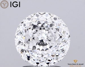 Diamante refinado de corte portugués brillante de 1.50 quilates, cultivado en laboratorio CVD, con certificado IGI, color D, claridad VVS2, para la fabricación de joyas. - Product Image 1