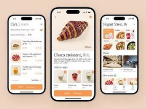 Aplicación móvil para pedidos en restaurantes para explorar menús, realizar pedidos, realizar seguimiento de entregas y administrar preferencias alimenticias. - Product Image 3