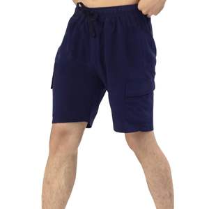 Shorts de sport cargo bleu marine pour hommes avec poches, séchage rapide, entraînement, course à pied, vêtements de sport, équipement d'entraînement - Product Image 4