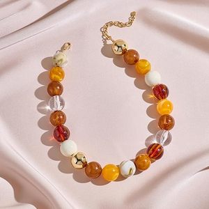 Necklaces for Women 20MM <b>Large</b> Oversized Resin <b>Beaded</b> Necklace Bold Statement Chunky Choker Necklace Boho Summer Jewelry - Product Image 2