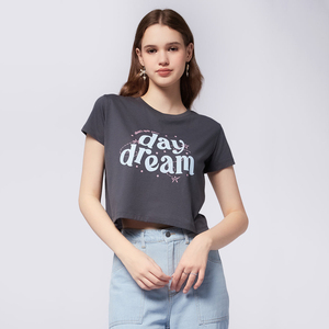 Custom Wholesale Women Cute <b>Cat</b> Graphic Crop T Shirt Short Sleeve Crew Neck Cotton Summer Casual Slim Fit Animal Tee <b>Tops</b> Fits - Product Image 5