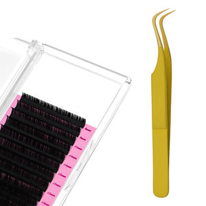 Pince à épiler pour cils Stahlmann Pro, professionnelle, de haute qualité, avec logo personnalisé, en acier inoxydable, lisse, dentelée, fine, durable, prise en main parfaite - Product Image 3