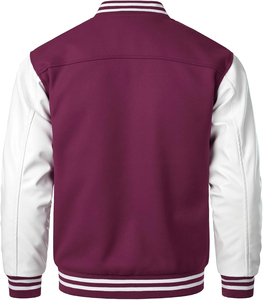 Chaquetas Varsity Bordadas con Estampado Personalizado de Alta Calidad en Oferta, Precio Razonable, Cierre de Cremallera, Unisex, Diseño de Parches en la Parte Delantera - Product Image 2