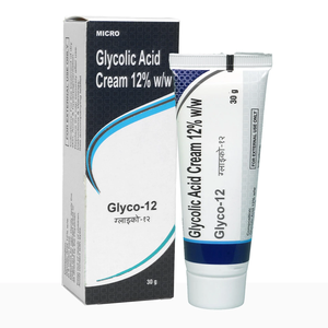 Crème à l'acide glycolique Glyco-12 |   Pour peaux sèches, acné et hyperpigmentation |   30g - Product Image 1