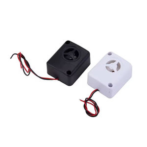 Buzzer piézoélectrique d'intérieur de haute qualité, <span class=keywords><strong>105</strong></span> <span class=keywords><strong>décibels</strong></span>, alarme monophonique ou hexagonale, filaire, petit, noir, certifié CE, SUPER SIREN - Product Image 2