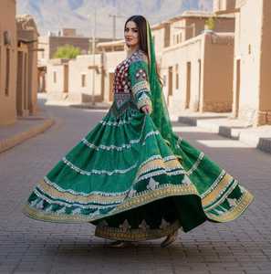 Robes de mariée et de cérémonie afghanes faites à la main pour femmes, prix de gros, faible MOQ, nouvelle collection, dernières arrivées, tenues de soirée afghanes pour femmes 2026 - Product Image 5