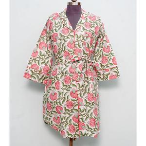 Vestido midi de algodón para mujer, con cinturón decorativo, cómodo, estampado floral vintage, línea A, ajustable en la parte delantera, para la noche/formal. - Product Image 1