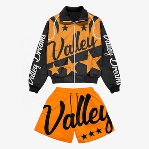 <b>Men's</b> Windbreaker Shorts Set Polyester Custom Streetwear Tracksuit Windbreaker <b>Jacket</b> and Short Set for <b>Men</b> <b>Summer</b> Outfit USA - Product Image 2