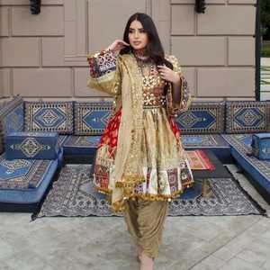 2026 Custom Designs Afghan Kuchi Dresses Women Wholesale Prices Plus Size Long Sleeves Formal Party Wear Afghani <b>Clothes</b> Ladies - Product Image 4