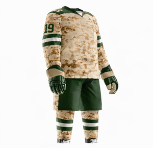 Uniforme de Hockey sobre Hielo Personalizado para Hombre, Jersey Sublimado con Camuflaje, Manga Larga, Absorbe la Humedad, para Todas las Temporadas, Talla Adulto - Product Image 4