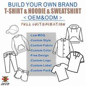 เสื้อสเวตเชิ้ตโอเวอร์ไซส์สีสันตามสั่ง พร้อมลายปักพิมพ์ลาย ดีไซน์เสื้อครอปมีฮู้ดสำหรับฤดูหนาว สไตล์สตรีทแวร์ เสื้อฮู้ดแบบสั่งทำ - Product Image 1