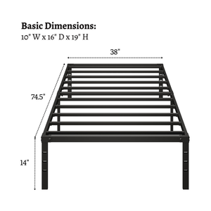 Estructura de Cama Metálica Moderna y Resistente para Dormitorio de Apartamento, Fácil de Montar - Product Image 5