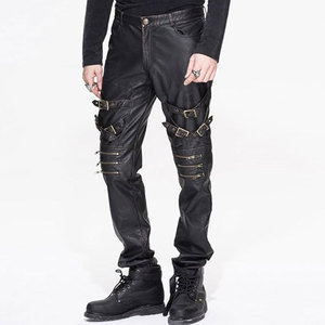 New Design Fashionable Leather <b>Pants</b> With Side Pocket For Men Low Price Straight Men Leather <b>Pants</b> - Product Image 2
