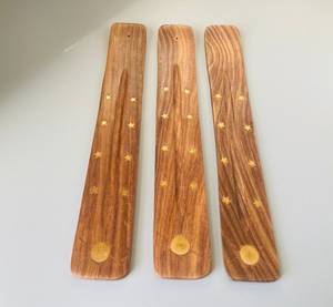 Porte-encens céleste en bois artisanal, tendance du moment - Product Image 1