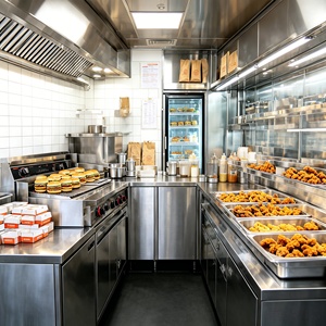 Camión de Comida Móvil Personalizable con Equipamiento Comercial para Hamburguesas de Wagyu y Salsa de <span class=keywords><strong>Trufa</strong></span> - Product Image 6