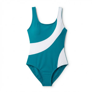 Maillot de bain une pièce sport et mode pour femme, design athlétique personnalisé, séchage rapide, tissu extensible, pour la plage, la piscine et l'entraînement - Product Image 1