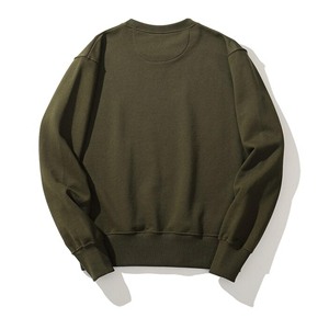 เสื้อสเวตเชิ้ตคอกลมแบบหลวมใส่สบายสำหรับฤดูหนาว ผลิตจากผ้าฝ้าย 100% ปักลายโลโก้ด้านหน้า สามารถปรับแต่งได้ ใส่ได้ทั้งชายและหญิง ขายส่ง - Product Image 3
