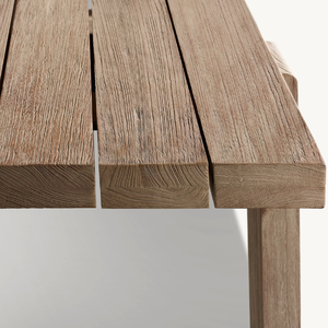 Mesa rectangular de madera de teca en oferta, estilo moderno para exteriores, duradera y de buena calidad. - Product Image 4