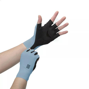 Gants de cyclisme mi-doigts pour hommes, respirants, pour sports d'été, course à vélo, nouveau design, vente directe usine pour activités extérieures et salle de sport - Product Image 5