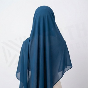 Hiyab de Chifón de Color Sólido para Mujer, Transpirable, para Uso Diario, Pañuelo Islámico - Product Image 2
