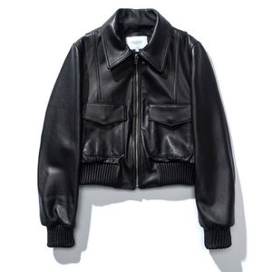 2026 Wholesale New Latest Design Men's Faux Leather Regular Slim Baseball Casual Jackets Stand Collar Front Windproof Breathable - Product Image 1