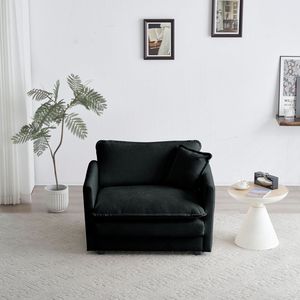 Set da Soggiorno Salvaspazio in 3 Pezzi Include 2 Poltrone e Divano a 2 Posti con Braccioli e Cuscini Decorativi di Ca - Product Image 2