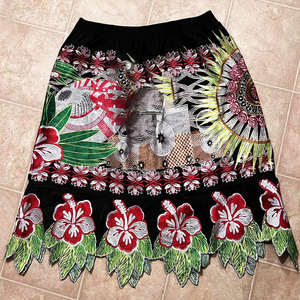 Micronesian Customize Embroidery Casual Style <b>for</b> <b>Women</b> Skirts New Unique Style Polynesian Micronesian Island Embroidery Skirts - Product Image 6