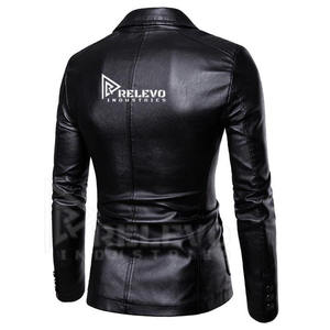 Nueva Chaqueta Casual de Invierno para Hombre de Cuero PU Mate, Precio de Fábrica, Logotipo en el Frente, Ideal para Motociclismo, con Apariencia de Cuero Vacuno - Product Image 3