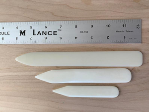 Plioir en os naturel pour reliure, finition polie |   Souvenir et outil - Product Image 4