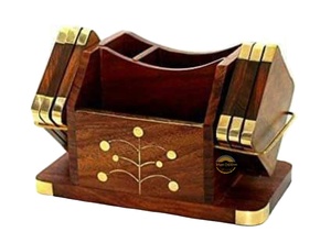 Wooden <b>Drink</b> <b>Coasters</b> for Coffee Mugs Tea Cups Beer Cans Water Glasses-Office & Home Use <b>Drink</b> <b>Coasters</b> Wholesale by AYAANS - Product Image 4