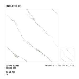 Vistaar Low Cost 600x600mm Porcelaine Indienne Polie 60x60 Design Brun Glacier Impression Numérique Carré 24x24 Carreaux de Sol - Product Image 2