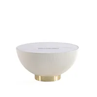 Bol décoratif en métal fait main, au design contemporain minimaliste et luxueux, pour l'ameublement de la pièce, design contemporain