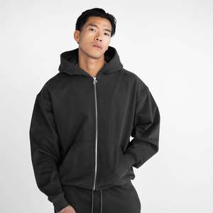 Sudaderas con capucha antiarrugas, personalizadas, transpirables, de algodón grueso blanco de 500 g/m², con estampado puff, para mujer, transpirables. - Product Image 1