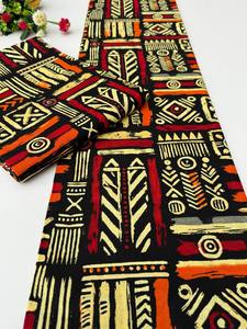 African Wax Printed Cotton Fabric Freetown Premium Quality for Stylish Dresses Traditional Outfits and Home Decoration - Product Image 2
