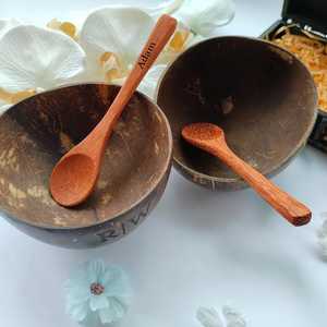 Bol en noix de coco de haute qualité, fait à la main, écologique, durable, coquille naturelle polie, réutilisable, pour la cuisine, la salle à manger, le service - Product Image 4