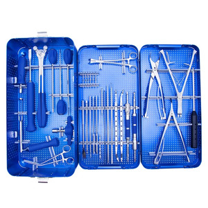Composants du système d'implantation vertébrale : Vis pédiculaire en titane, connecteur de tige, fixation par crochet, kit chirurgical orthopédique - Product Image 1
