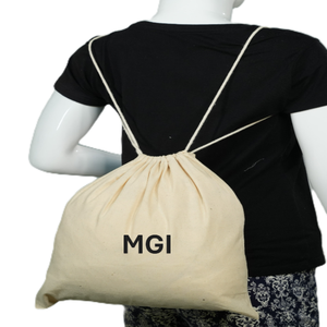 Sac à dos en coton imperméable réutilisable de haute qualité pour hommes, avec cordon de serrage, logo personnalisable, capacité de 23 L, tendance, pour les voyages - Product Image 4