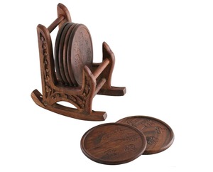 Handmade bulk Wooden coasters for Unique Design Handicrafts At Affordable Price couch <b>cup</b> holder for tea and coffee - Product Image 2