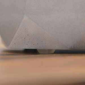 Cheminée de table portable en béton de 9 po pour intérieur/extérieur, capacité maximale de 0,1 gallon, 215 po² Ft. Accessoire pour foyer à bois - Product Image 2