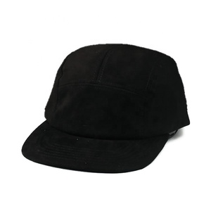 Custom <b>Vintage</b> 5-Panel Canvas Baseball Cap with Logo Embroidery 100% Polyester Adjustable Buckle Unisex - Product Image 3