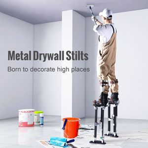 24FT to 40FT Adjustable <b>Aluminum</b> Drywall Stilts with Protective Knee Pads Durable Non-Slip <b>Work</b> <b>Platforms</b> - Product Image 2