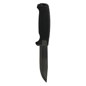 Couteaux de plein air à lame fixe noire avec lame à revêtement foncé, poignée texturée antidérapante, étui de protection et passant de ceinture pour le camping - Product Image 3