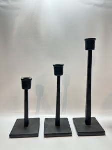 Abstract Loop <b>Black</b> Aluminium Candle <b>Holder</b> Creative Swirl Metal Taper <b>Candlestick</b> Stand Modern Table Centerpiece Home Decor - Product Image 5