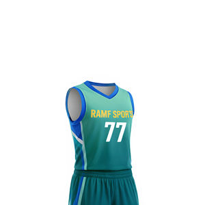 Nouveau style, uniforme de basket-ball respirant 100% polyester, grande taille, séchage rapide, haute qualité, prix de gros bon marché - Product Image 4