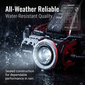 2025 Portable IPX5 Waterproof 600 Lumens Hybrid Power LED Headlamp Rechargeable Battery Adjustable Beam 8-16Hr Runtime Camping - Product Image 5