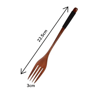 Wooden Eco-Friendly High Quality Serving Spoons Length Hand Design Hole End Salad Serving for Home Restaurant - Product Image 6