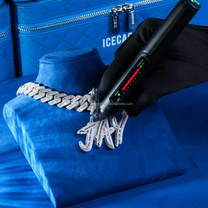 จี้เพชรทรงกลมเคลือบสีทองประกายแวววาว Vvs ชัดเจนสไตล์ฮิปฮอป 'ไอซ์เอาท์' สำหรับปาร์ตี้ - Product Image 3