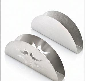 Elegant Steel <b>Silver</b> <b>Napkin</b> Holder For Dining Table Stylish Modern Tissue Organizer Stand For Home Kitchen And Restaurant Decor - Product Image 1